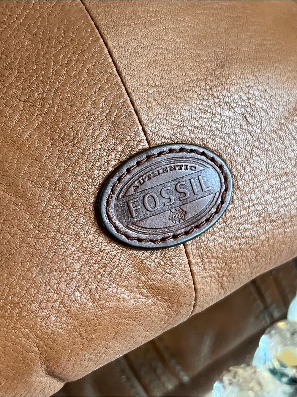 Fossil vintage Brown pebble Leather multiple components Crossbody Bag - Picture 6 of 14